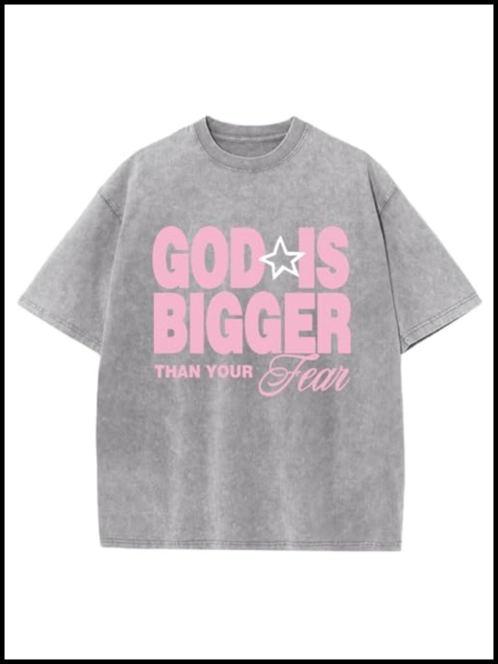 Mens Christian Graphic T-Shirt Cotton Crew Neck Loose Fit Religious Tee